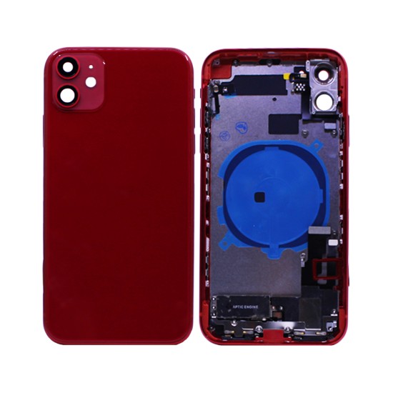 Tampa Traseira com Frame+Flex+Vibrator Apple iPhone 11 Vermelho